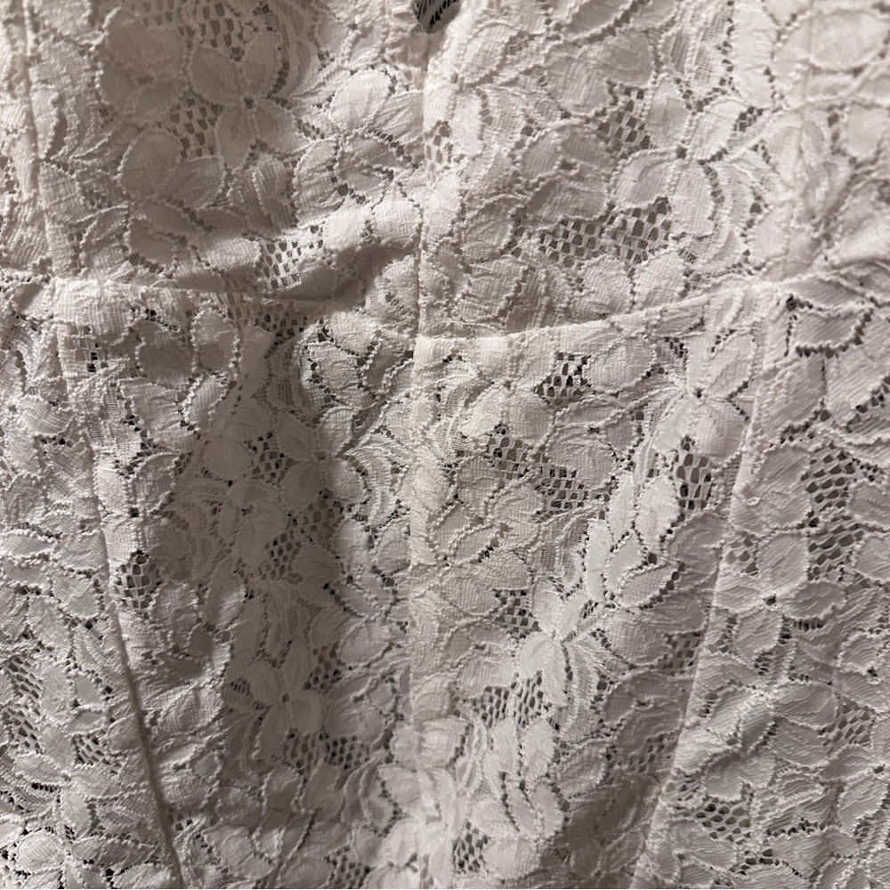 NEW Free People White Avery Lace Bodysuit size Large - Picture 8 of 14